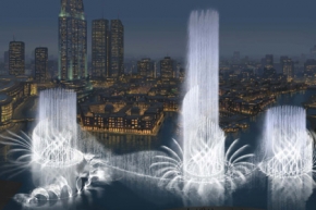 Танцующий фонтан в Дубаи 4